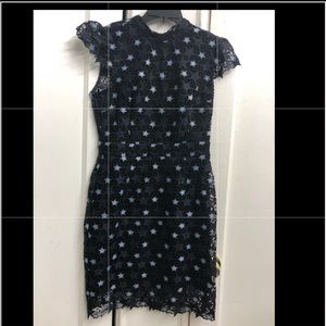 romeo and juliet couture navy blue dress